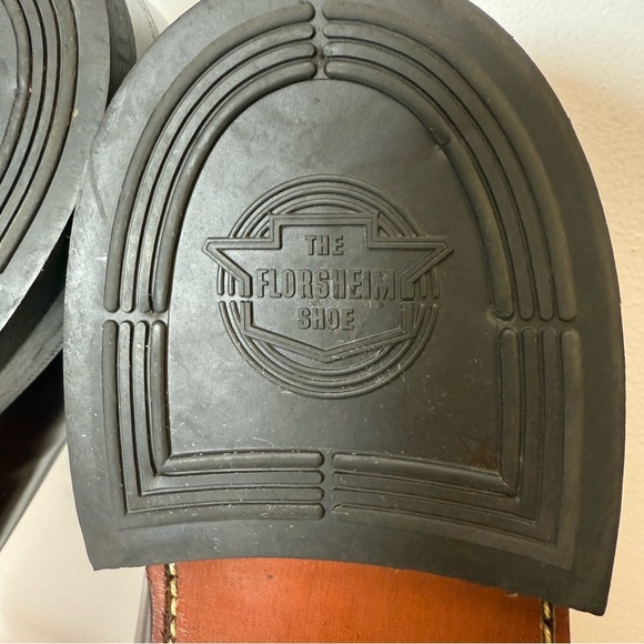 Florsheim Style 30834 Plain Toe Blucher Dress Shoe Dark Burgundy Men’s Size 12D - Picture 12 of 16